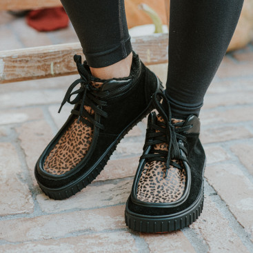 Men's winter barefoot boots  - MONET LEO SUEDE