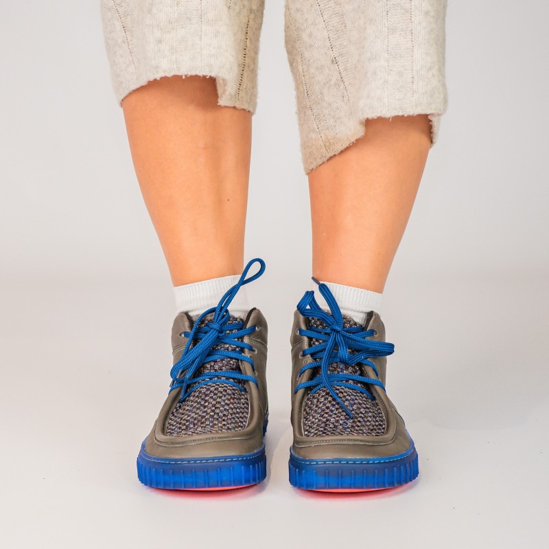 Botas barefoot de invierno para mujer - MONET METALIC