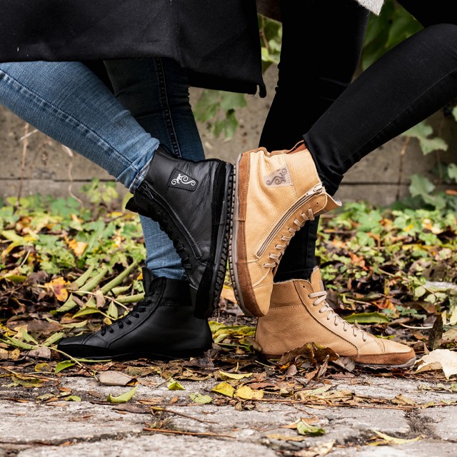 Męskie Zimowe Buty Barefoot - Alaskan Buffalo Palomino