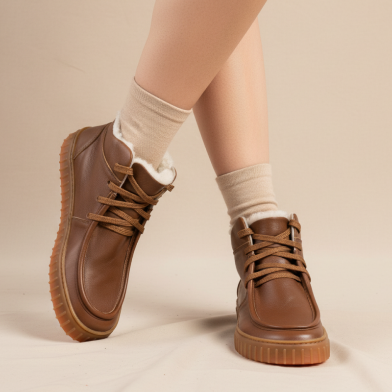 Women's winter barefoot boots  - MONET CARMEL