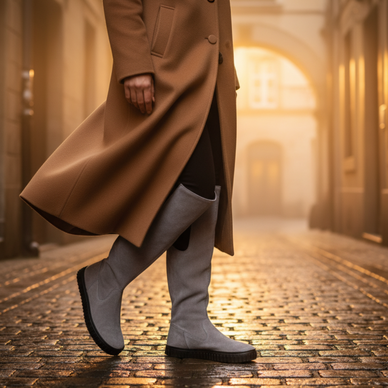 Women’s Winter Barefoot Boots - DAKOTA GRAY