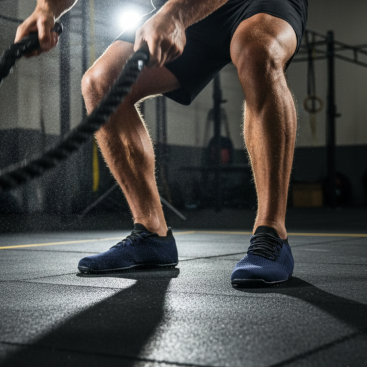 Męskie sportowe buty barefoot na siłownię - MAX NAVY