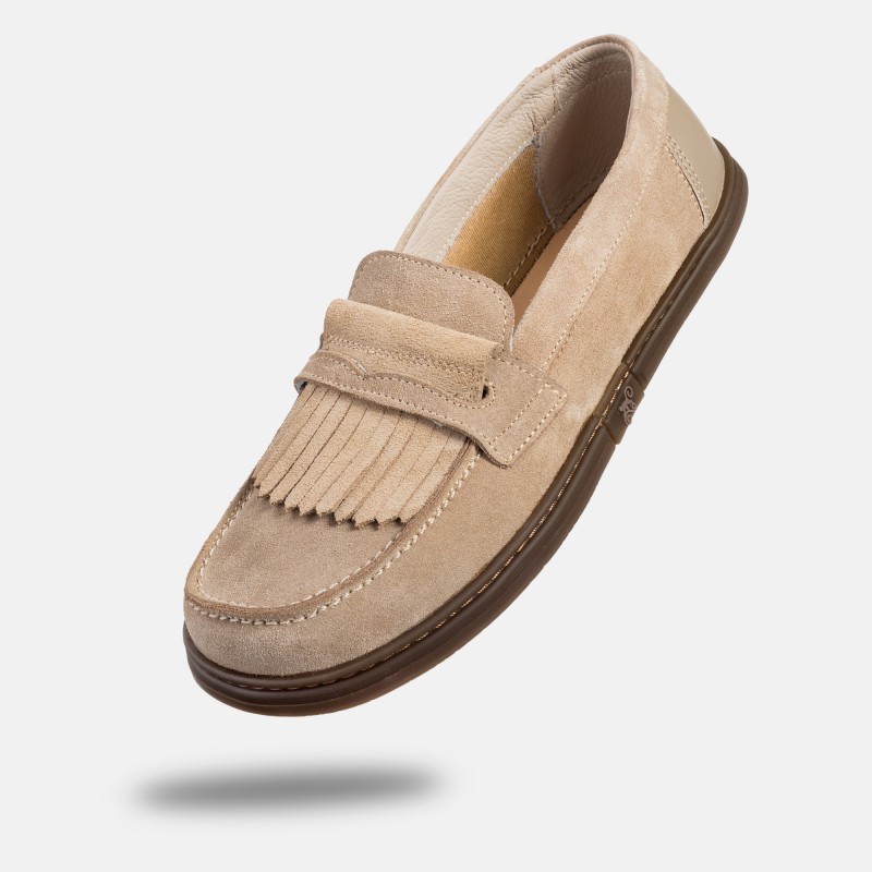 Męskie wsuwane mokasyny barefoot - Pienza Sand