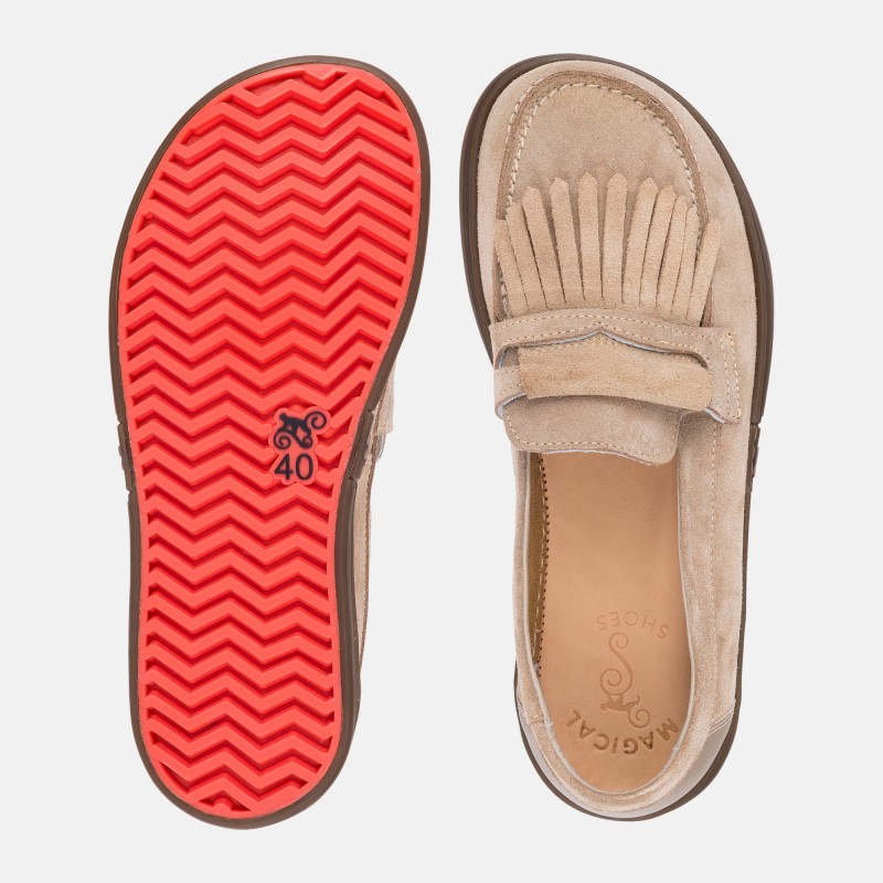 Męskie wsuwane mokasyny barefoot - Pienza Sand