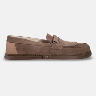 Women's slip-on barefoot loafers - Pienza Taupe