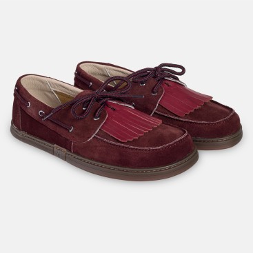 Damskie buty żeglarskie barefoot - Galeon Burgund