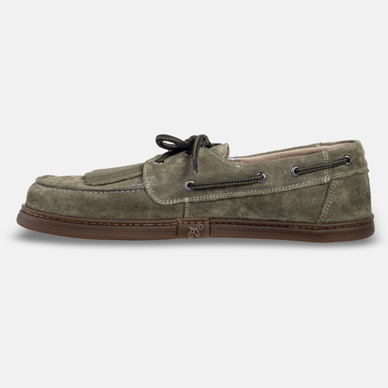 Damskie buty żeglarskie barefoot - Galeon Khaki