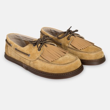 Women's barefoot boat shoes - Galeon Beige
