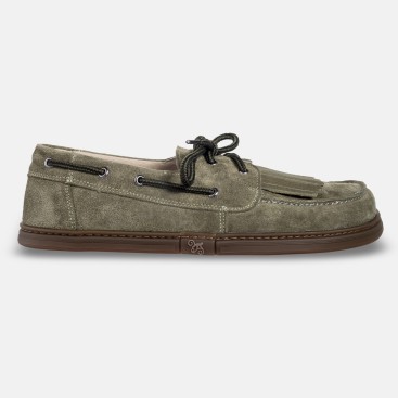 Men's barefoot boat shoes - Galeon Khaki
