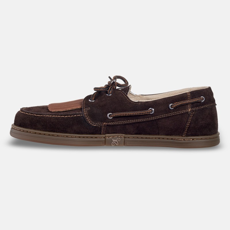 Męskie buty żeglarskie barefoot - Galeon Choco