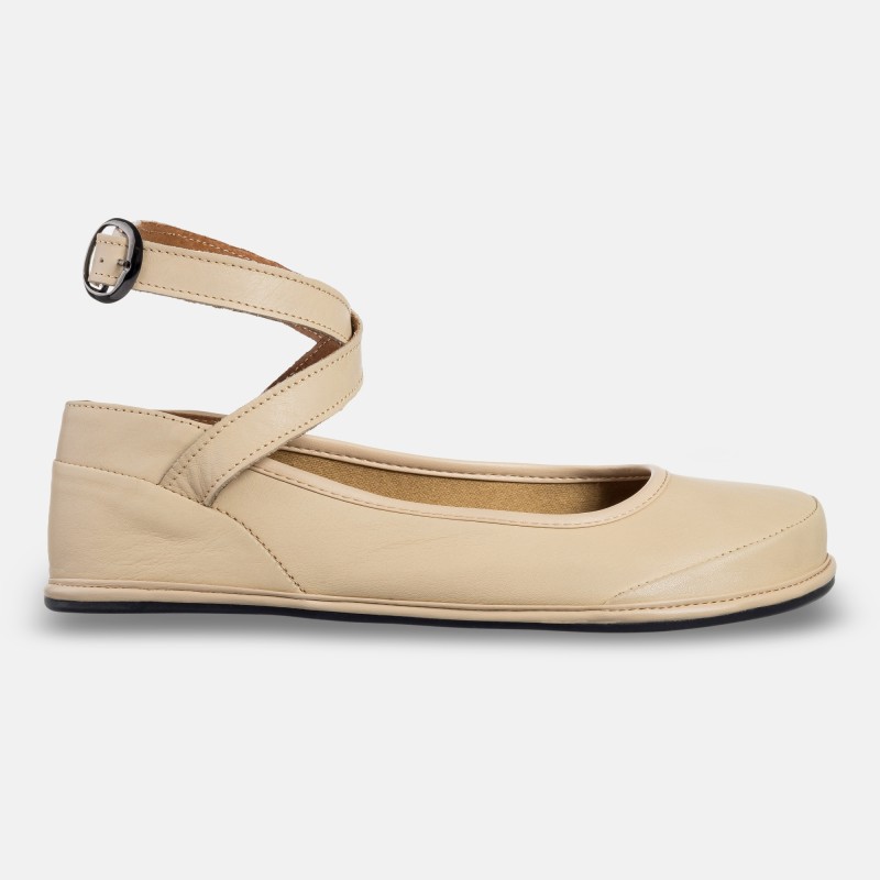 Minimalistické boty Balerina - Anna Beige