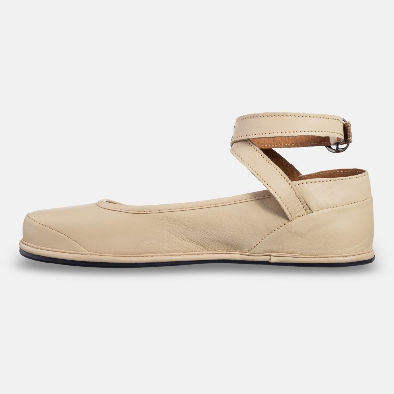 Minimalistické boty Balerina - Anna Beige