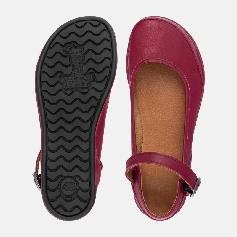 Buty Barefoot Balerina - Emma Burgundy