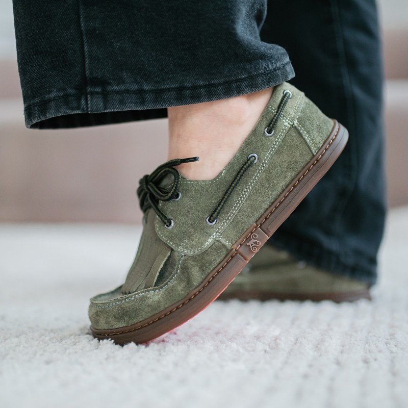Women's barefoot boat shoes - Galeon Khaki
