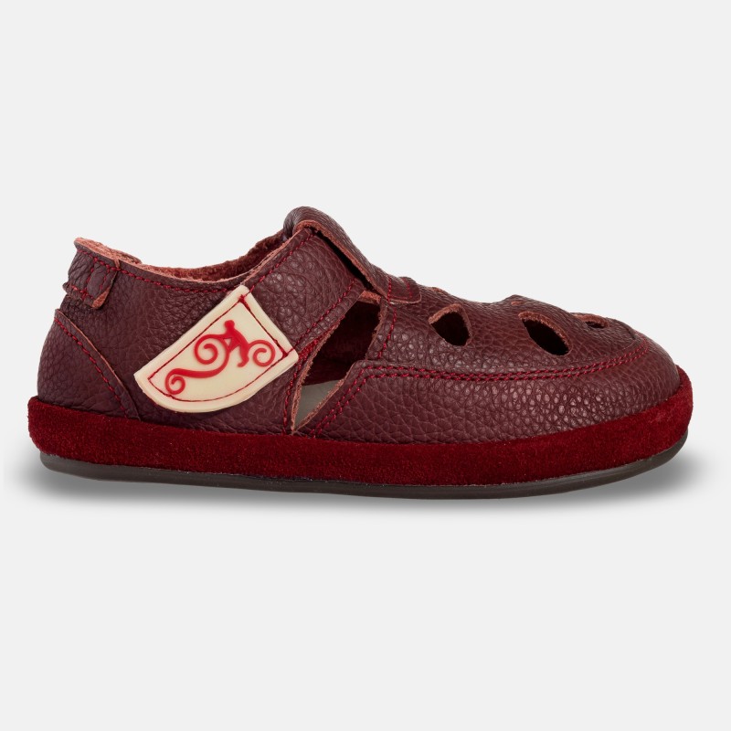 Sandały dziecięce barefoot - COCO 2.0 RED