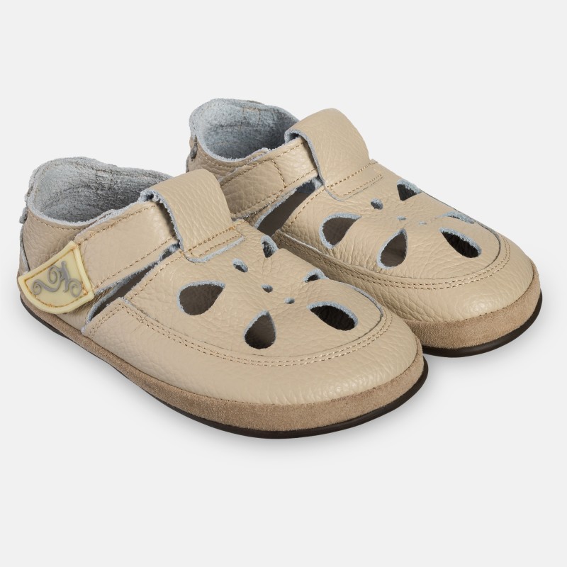 Children's barefoot sandals - COCO 2.0 BEIGE