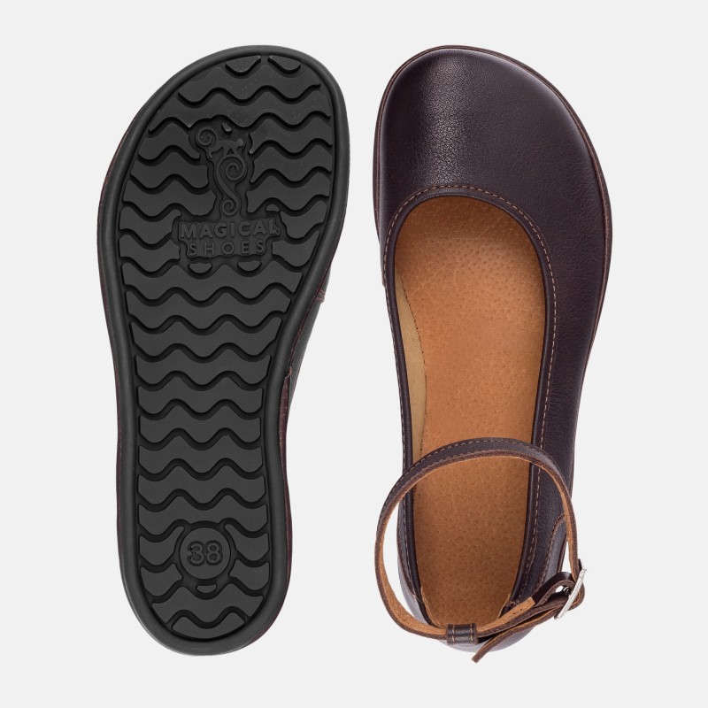 Elegant barefoot shoes for women - ADA BROWN