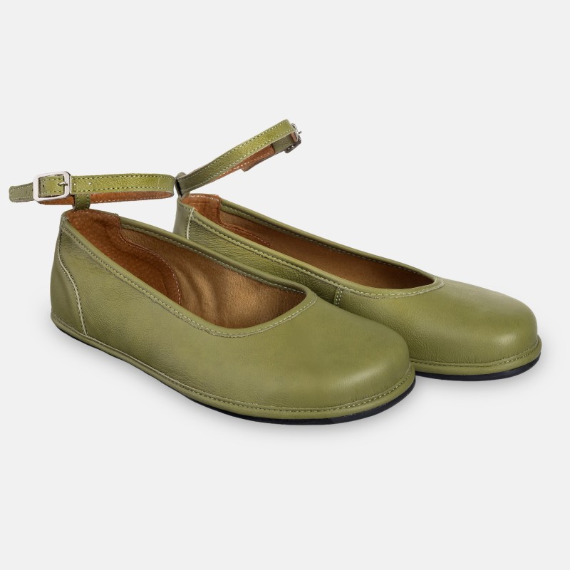 Elegant barefoot shoes for women - ADA OLIVE