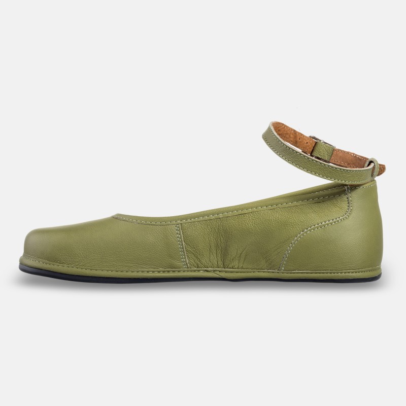 Elegant barefoot shoes for women - ADA OLIVE