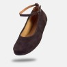 Elegant barefoot shoes for women - ADA BROWN SUEDE