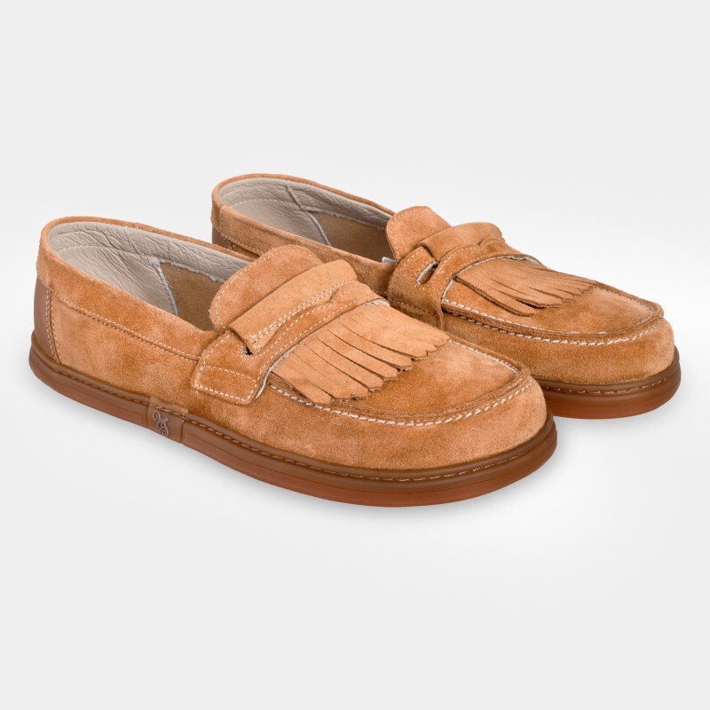 Men's slip-on barefoot loafers - Pienza Carrot