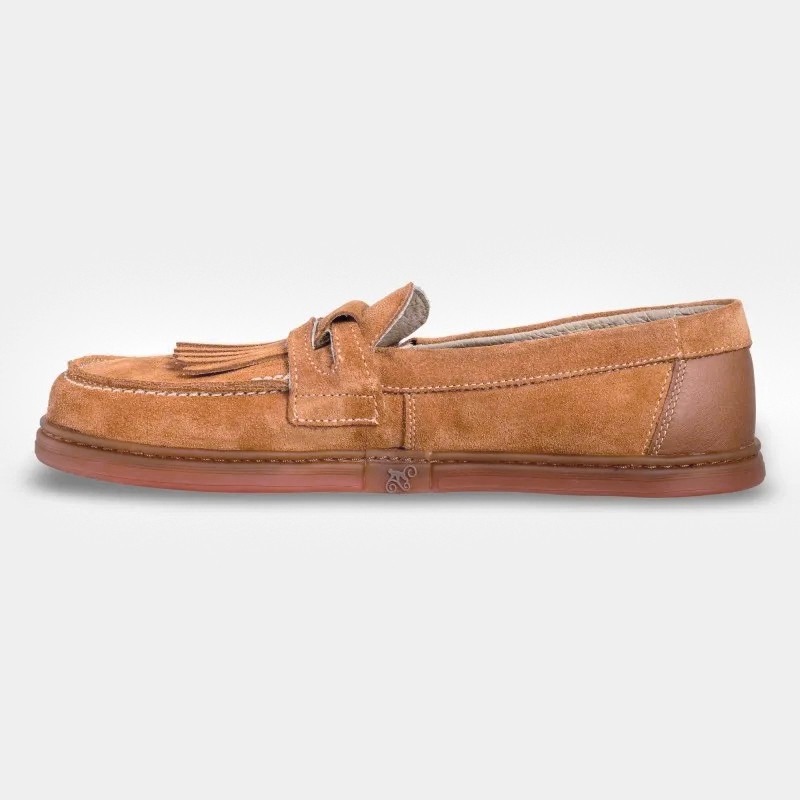 Women's slip-on barefoot loafers - Pienza Carrot