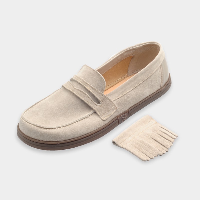 Męskie wsuwane mokasyny barefoot - Pienza Sand