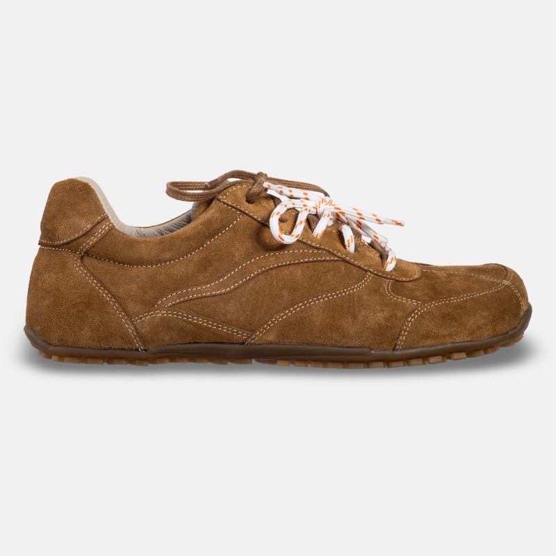 Dámské barefoot tenisky- LEGEND - COGNAC SUEDE