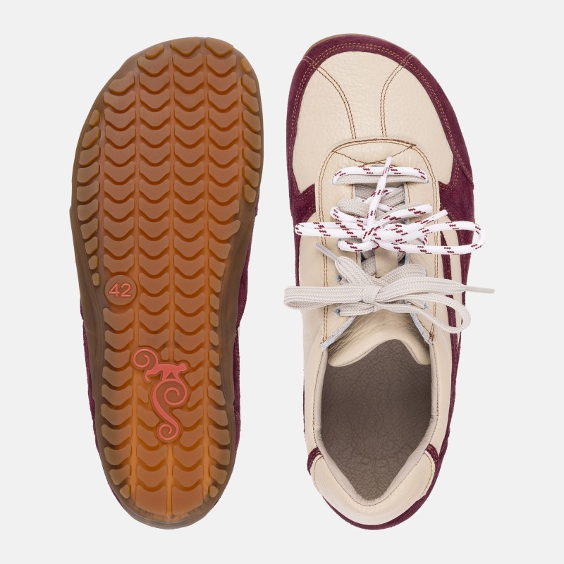 Dámské barefoot tenisky- LEGEND - CLARET