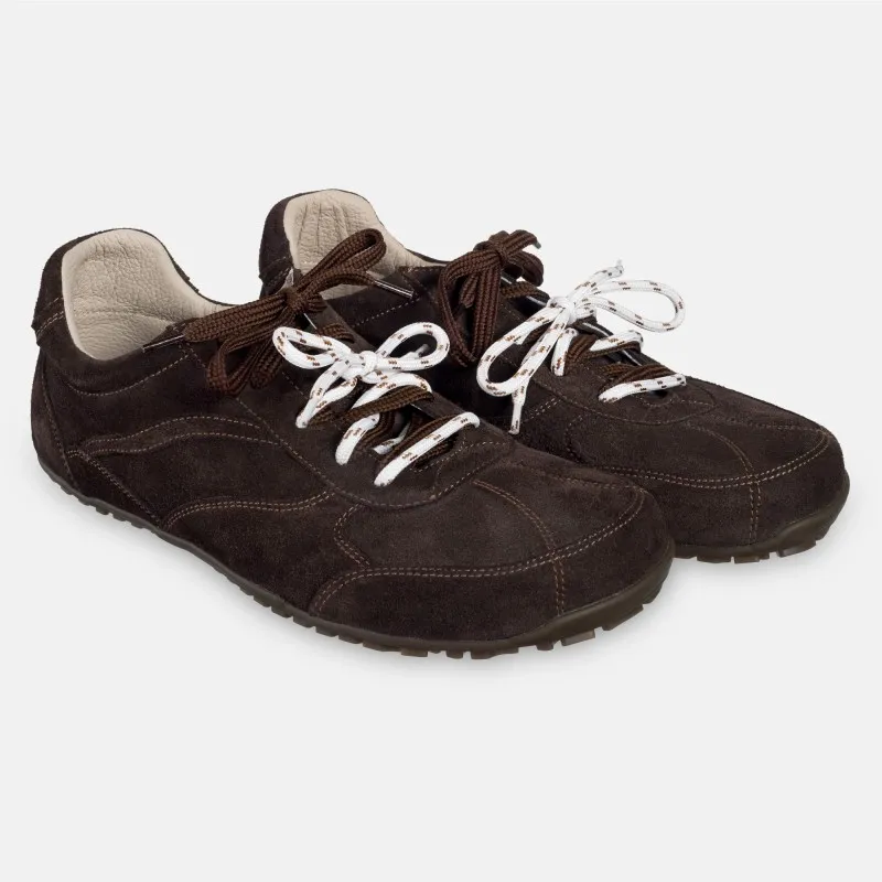 Pánské barefoot tenisky- LEGEND - BROWN SUEDE