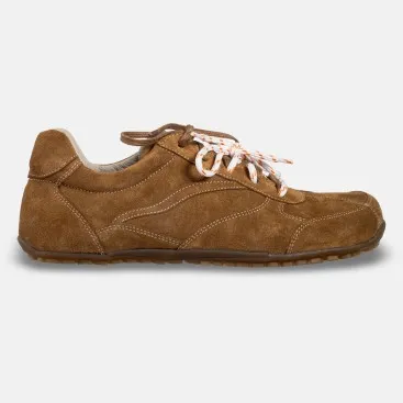 Pánské barefoot tenisky- LEGEND - COGNAC SUEDE