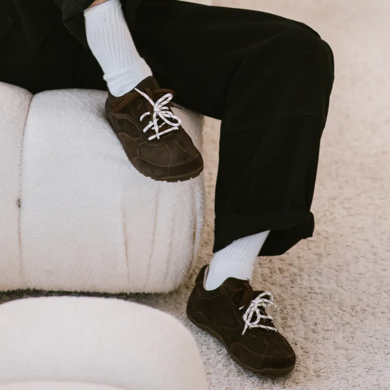 Pánské barefoot tenisky- LEGEND - BROWN SUEDE