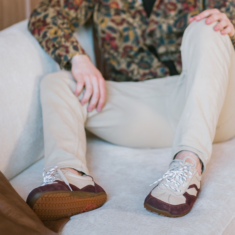 Pánské barefoot tenisky- LEGEND - CLARET