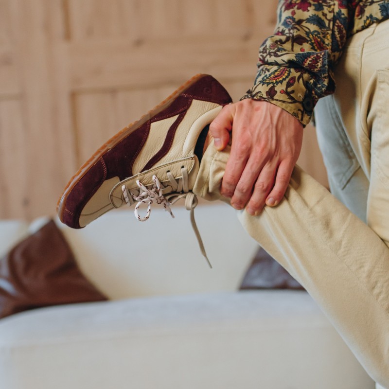 Pánské barefoot tenisky- LEGEND - CLARET