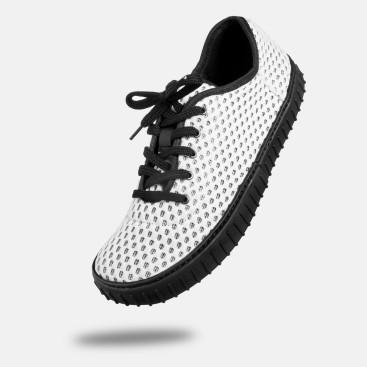 Dámské síťované barefoot tenisky - EVANS WHITE