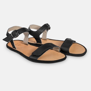 Dámské barefoot sandály z kůže - SUNNY BLACK