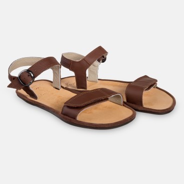 Dámské barefoot sandály z kůže - SUNNY BROWN