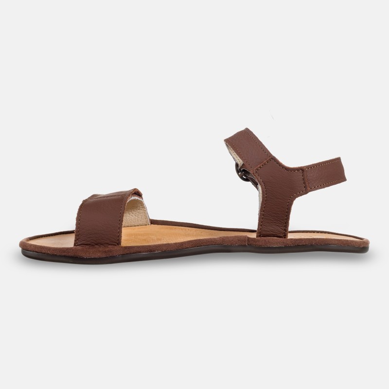 Dámské barefoot sandály z kůže - SUNNY BROWN