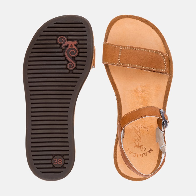 Dámské barefoot sandály z kůže - SUNNY CARMEL