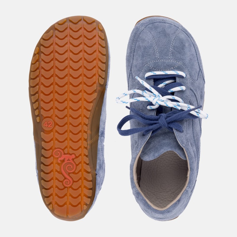 Pánské barefoot tenisky- LEGEND - INDIGO SUEDE