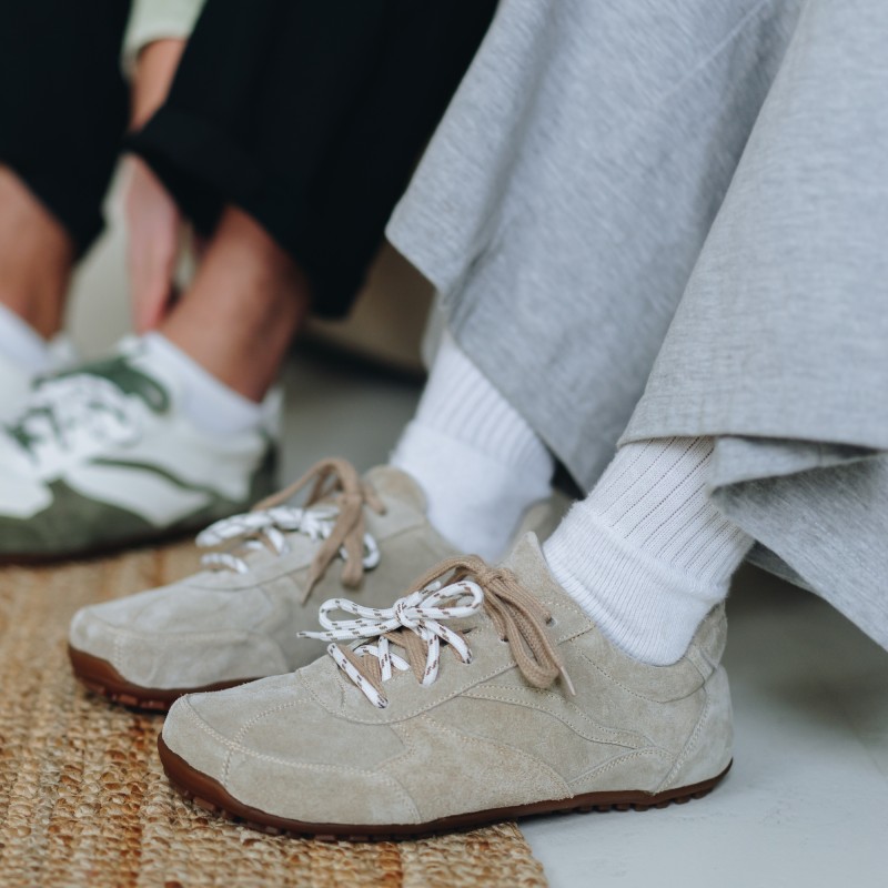 Dámské barefoot tenisky- LEGEND - SAND SUEDE