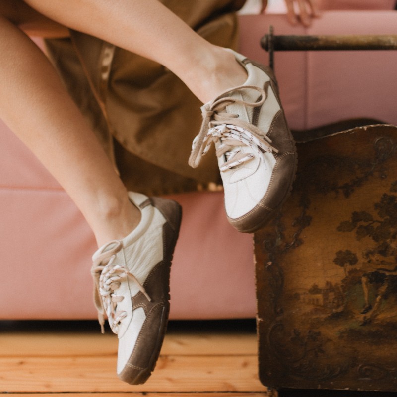 Dámské barefoot tenisky- LEGEND - TAUPE