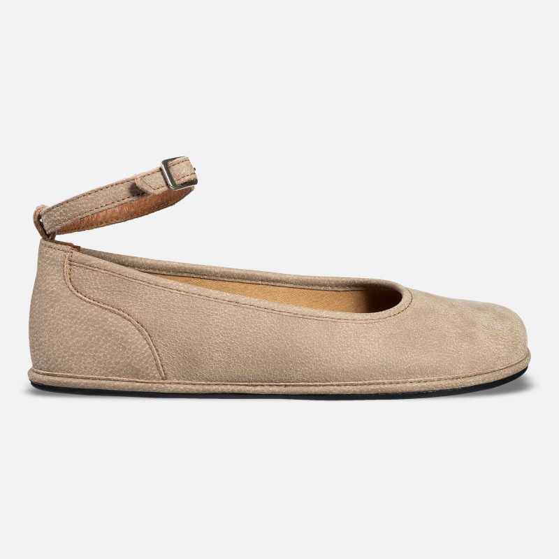 Elegantes zapatos barefoot para mujer - ADA CAPPUCINO
