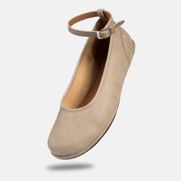 Elegant barefoot shoes for women - ADA CAPPUCINO