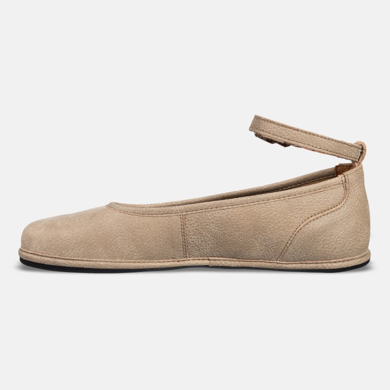 Elegantes zapatos barefoot para mujer - ADA CAPPUCINO