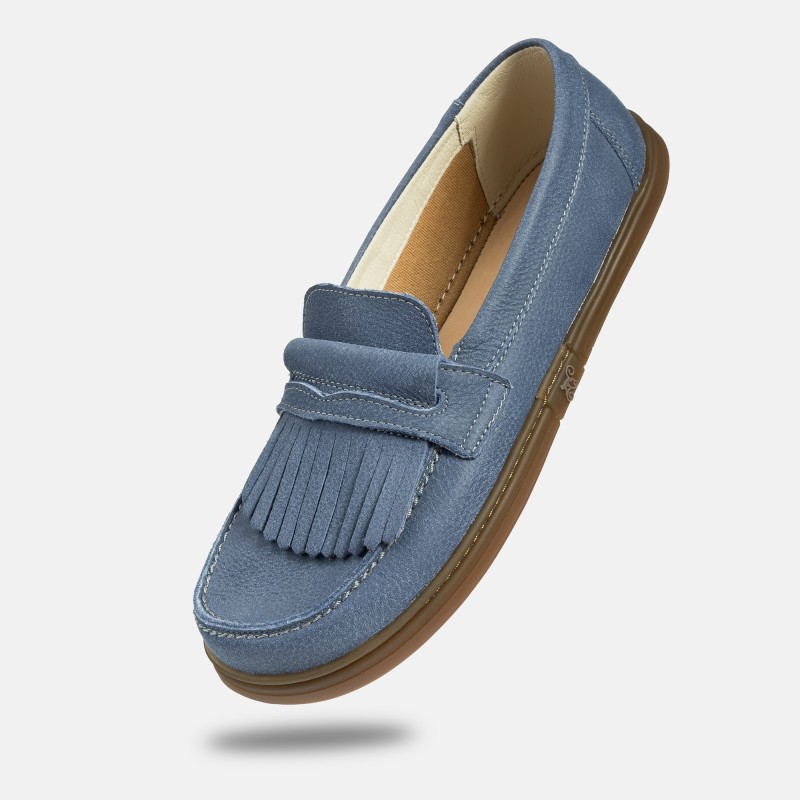 Mocasines descalzos para hombre - Pienza Blue