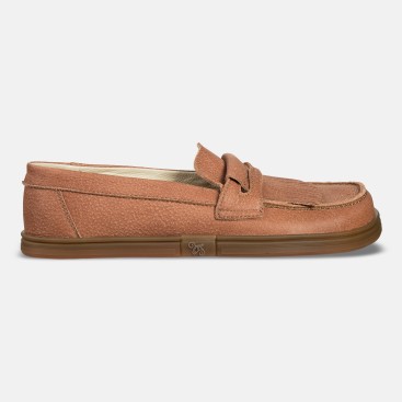 Men's slip-on barefoot loafers - Pienza Brick