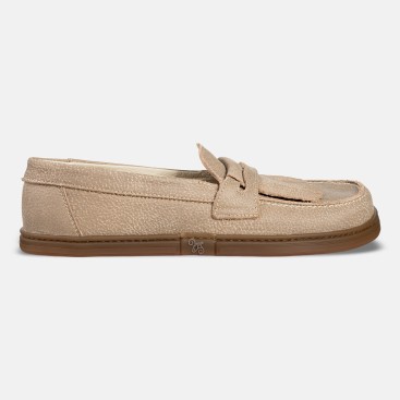Men's slip-on barefoot loafers - Pienza Cappucino