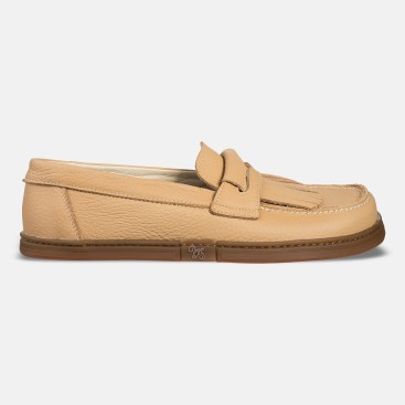 Men's slip-on barefoot loafers - Pienza Beige
