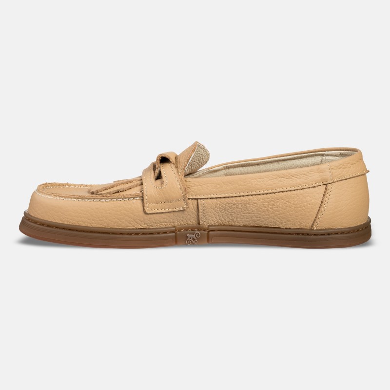 Pánské barefoot mokasíny - Pienza Beige